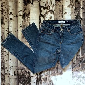 Ann Taylor LOFT Curvy Skinny Crop Jeans